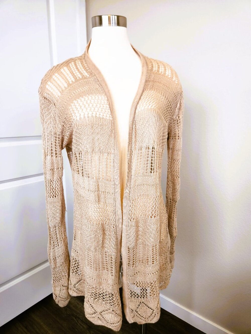 Maurices Open Front Duster Cardigan Women's Size Medium - Picture 2 of 8
